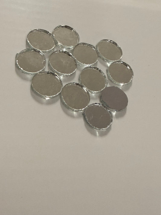 12mm circle Shaped Glass Mirror 50 pcs