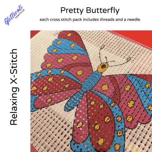"Pretty Butterfly" – Relaxing Cross Stitch Kit