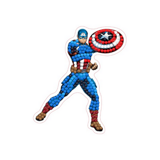 Captain America  D100 Individual Sticker
