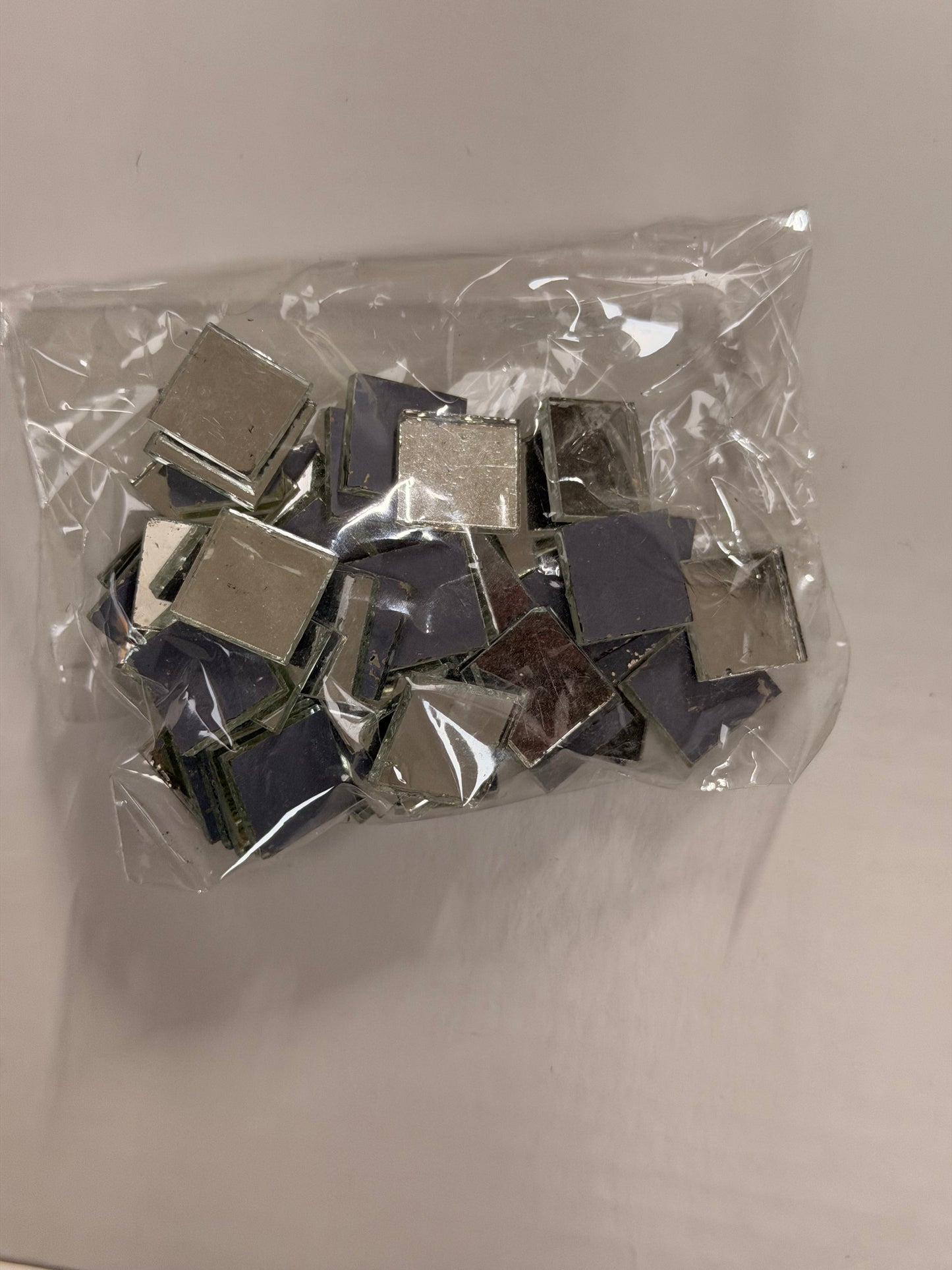 12mm Square Shaped Glass Mirror 50 pcs