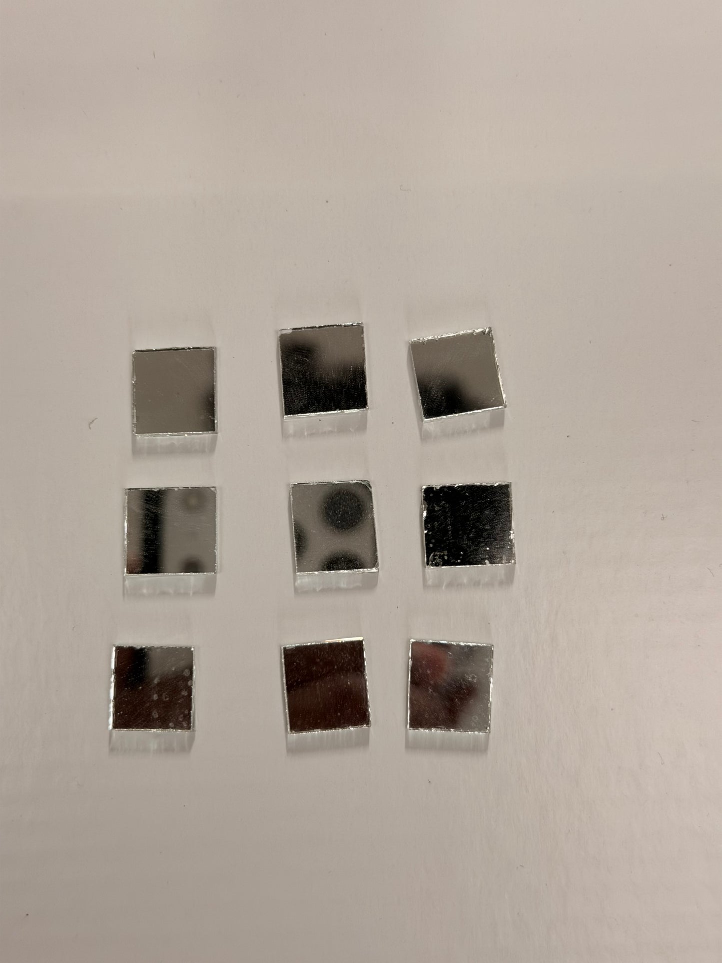 12mm Square Shaped Glass Mirror 50 pcs