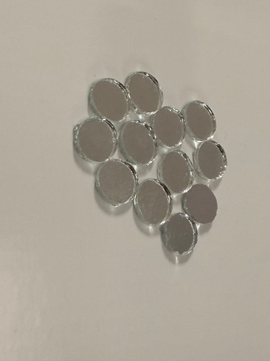12mm circle Shaped Glass Mirror 50 pcs