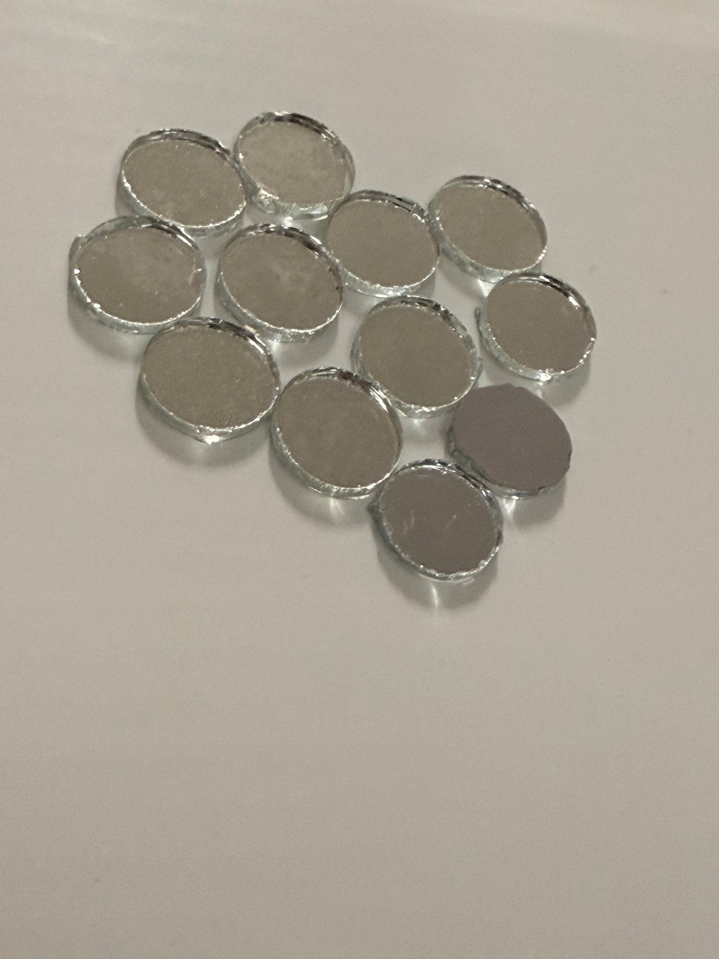 12mm circle Shaped Glass Mirror 50 pcs