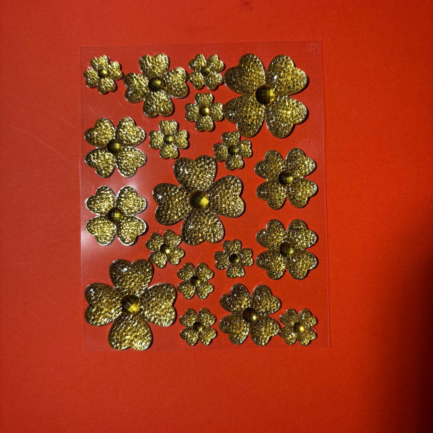 Self Adhesive Flower Gems- Bundle Pack  (Pack of 5)