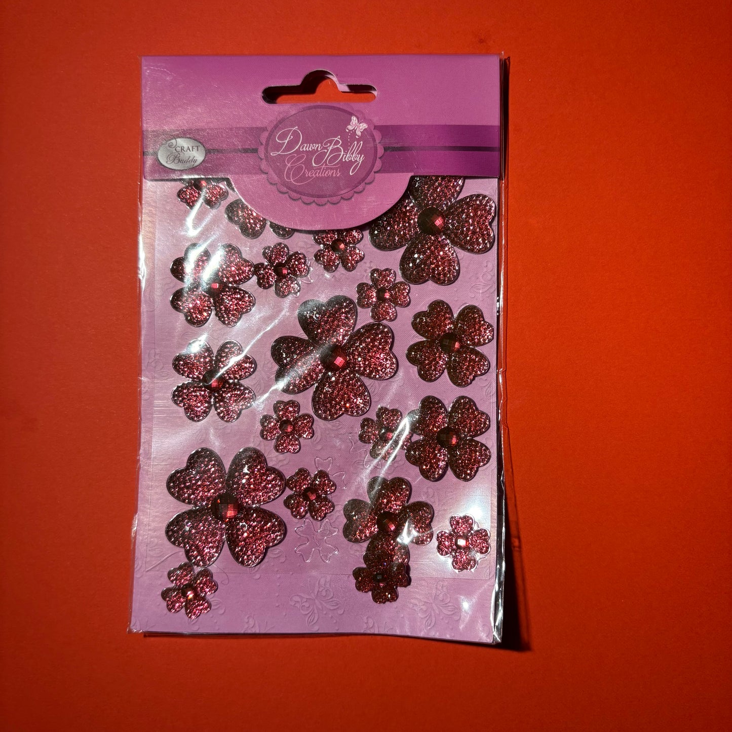 Self Adhesive Flower Gems- Bundle Pack  (Pack of 5)