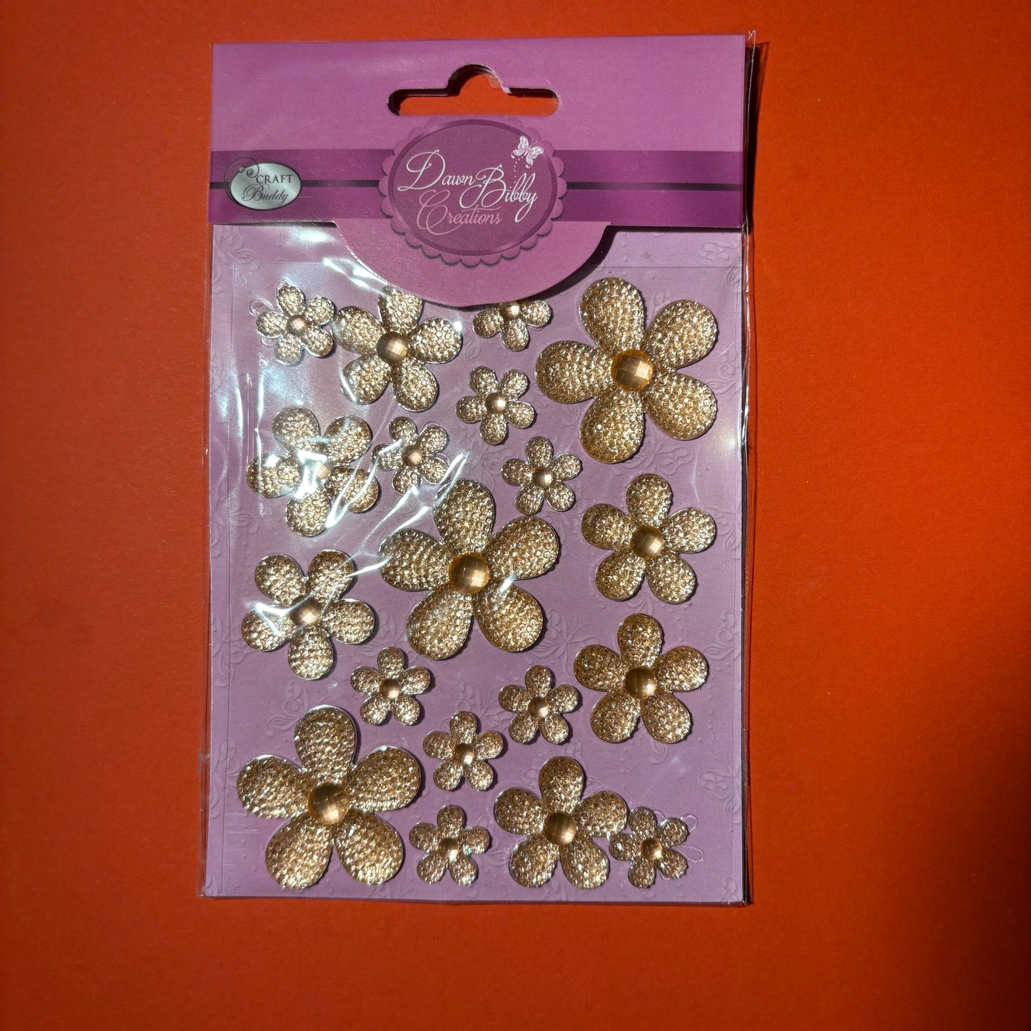 Self Adhesive Flower Gems- Bundle Pack  (Pack of 5)