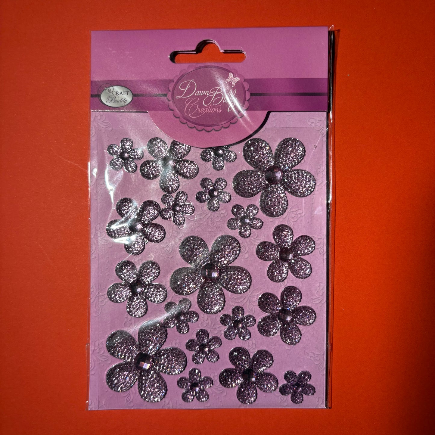 Self Adhesive Flower Gems- Bundle Pack  (Pack of 5)