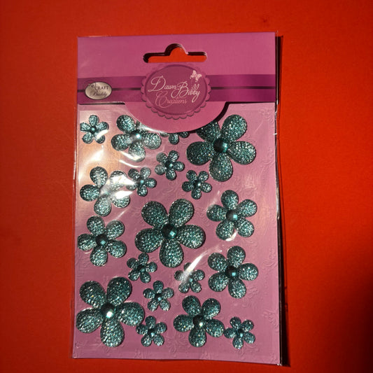 Self Adhesive Flower Gems- Bundle Pack  (Pack of 5)